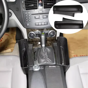 ABS Автокресло с прорезью для хранения Бардачка Держатель кармана для телефона для Mercedes Benz C Class W204 2008-2014 Аксессуары для авто Интерьера