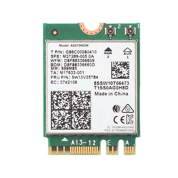 AX210 AX210NGW сетевая карта M.2 NGFF 2,4 ГГц /5G WI-Fi 6E 2400 Мбит/с WiFi Карта 802.11Ax Bluetooth 5.2 WiFi Адаптер