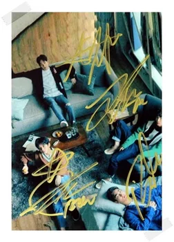 выделенная фотография группы с автографом K-POP 6 дюймов, бесплатная доставка 102017