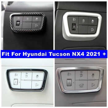 Передние Головные Фонари Лампы Кнопка Включения Фар Управление Декоративная Панель Крышка Отделка Для Hyundai Tucson NX4 2021-2023 Аксессуары