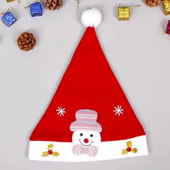 Праздничная шляпа Санта-Клауса, Праздничная шляпа Санта-Клауса, уникальная праздничная Рождественская шляпа с милыми украшениями в виде Санта-Клауса, снеговика и Лося, очаровательная для праздников
