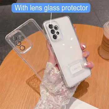 Стеклянная Защита объектива Камеры, Прозрачный Чехол Для Samsung Galaxy A53 A54 A33 A52 A32 A34 A13 A14 A23 A24 A73 A72, задняя крышка 4G 5G